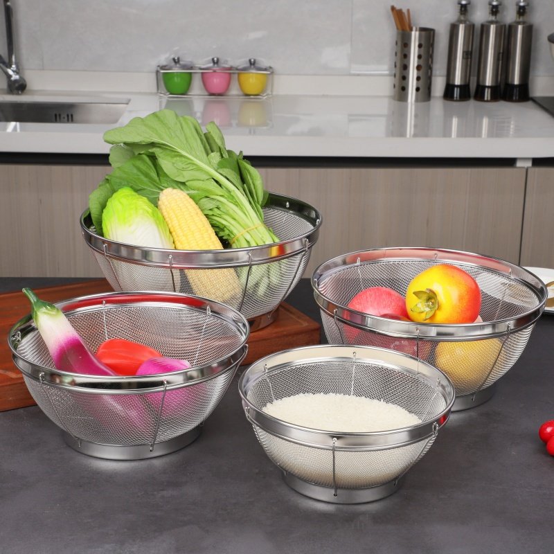 304不锈钢沥水篮加筋圆网篮加固洗米盆洗菜漏盆高边网盆过滤网筐,淘宝优惠券,粉丝福利购,淘宝优惠卷