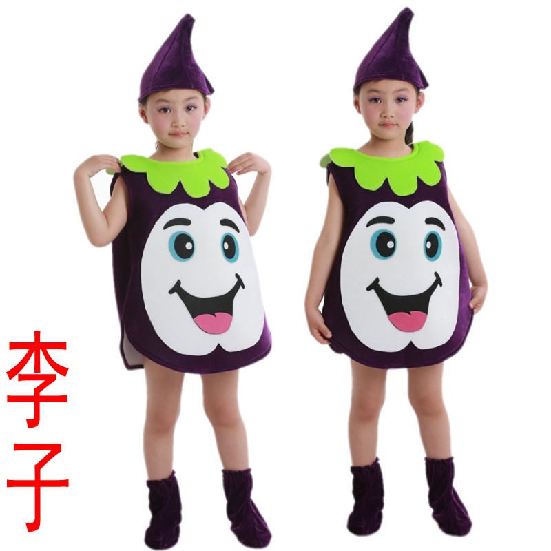 儿童好饿的毛毛虫绘本表演服幼儿园奶酪苹果草莓梨子橘子演出服装 - 图1