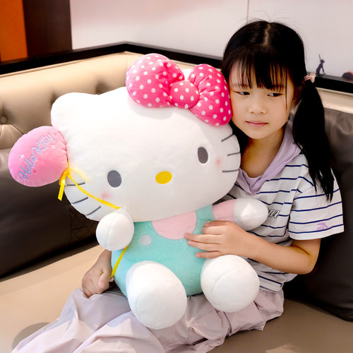 正版hellokitty公仔KT气球猫咪玩偶可爱毛绒玩具儿童女生生日礼物 - 图2