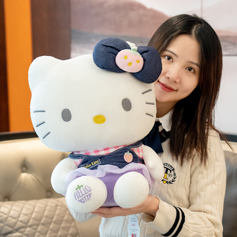 hellokitty公仔情侣凯蒂猫玩偶毛绒玩具哈喽kt布娃娃生日礼物女孩 - 图2