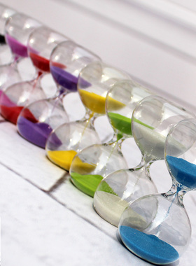 60分钟沙漏玻璃摆件家居礼品客厅