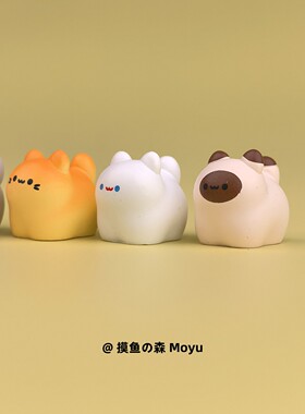 日式可爱小猫咪办公桌治愈摆件