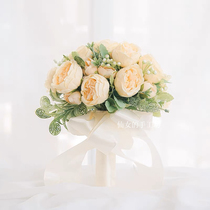 Bride Wedding Emulation Rose Hands Wins Flowers and Ins Wind Wedding Photo for Decorative Gifts of Girlfriend Gifts