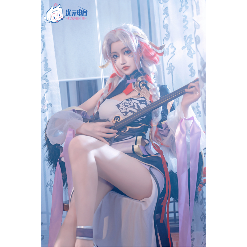 次元王者虎年皮肤cosplay服寅虎心曲杨玉环cos游戏服装女-图1