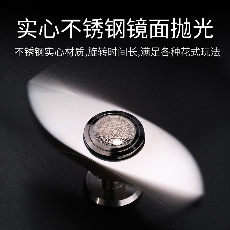 Eye gyro不锈钢指尖陀螺EDC权势之眼旋转减压玩具手指间解压神器-图0