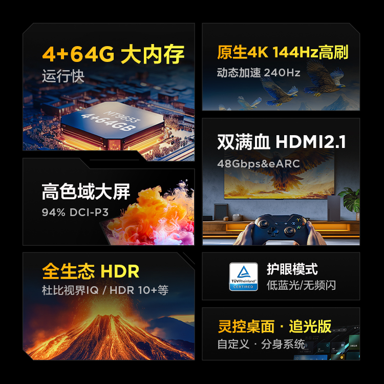 TCL7 2555Ӣ144Hzˢ4+64GܵһЧ1351.2Ԫ