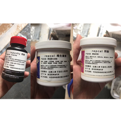 REPCAL钙粉维生素豹纹睫角守宫含D3爬虫营养品鬃狮蓝舌半水蜥蜴 - 图0
