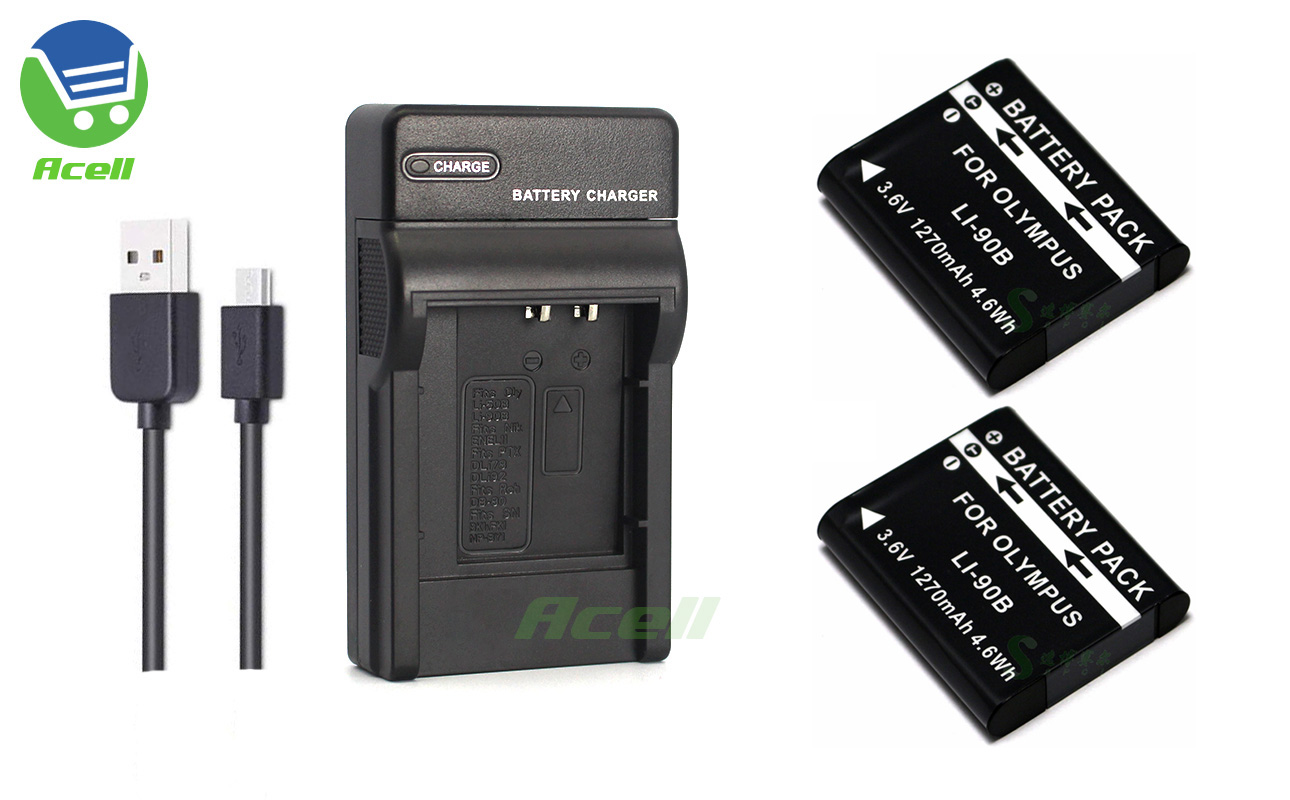 LI-92B电池适用于 OM SYSTEM Tough TG-7数码相机+USB充电器-图1