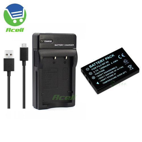 适用于 雅西卡 ADV-5530FHD  ADV-1080P摄像机电池+USB旅行充电器 - 图0