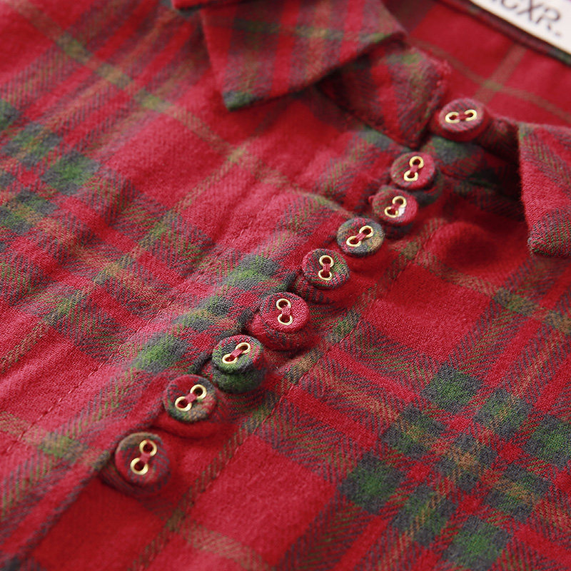 联名华来阿玛施特秋妈妈全棉新疆棉 摩登猫衬衫