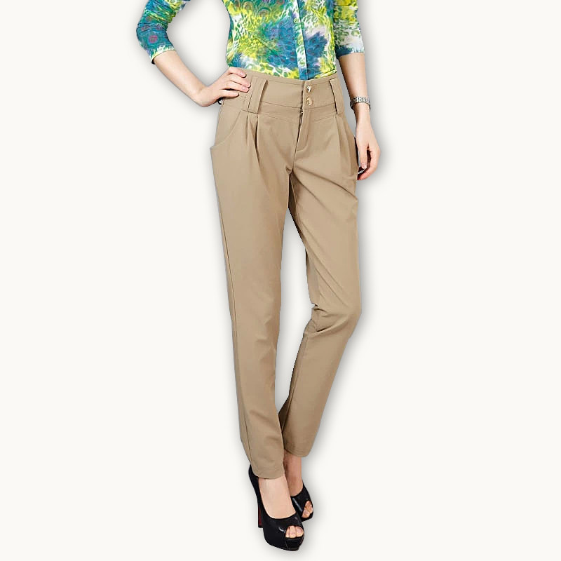 联名华来阿玛施特夏官网高腰小脚裤 摩登猫休闲裤