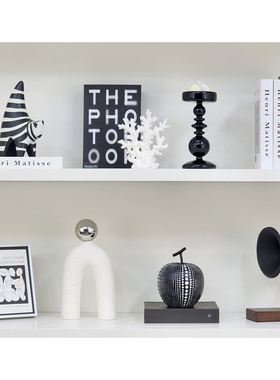 现代简约书架装饰摆件套装