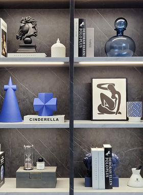 软装轻奢风沙漏相架挂画组合摆件