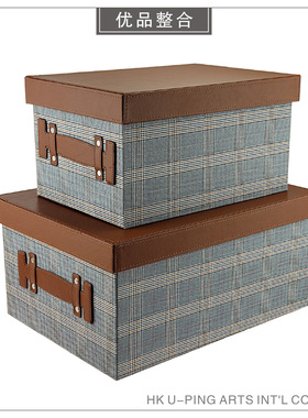 室内衣帽间储物盒组合软装饰品