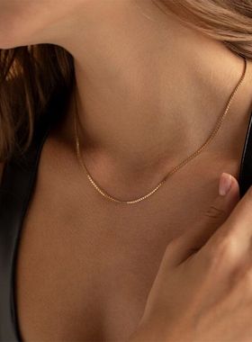 欧美跨境嘻哈古巴链项链朋克风麻花链条叠戴项饰个性简约钛钢项链