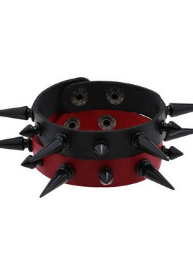 朋克风欧美夸张皮手链