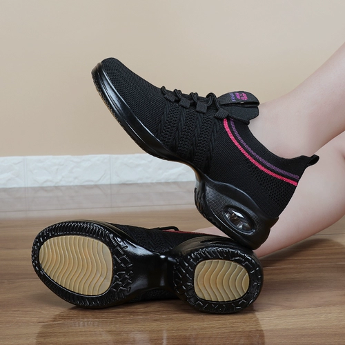 Танцевальная обувь плаза танцевальная обувь танцевальная обувь 22 Новая женщина мягкая неперфиновая спортивная спортивная танцевальная туфли Aquarius Jazz White