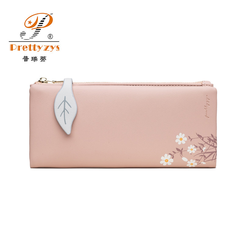 普瑞蒂韩版可爱小清新女长款心钱包 获丰箱包钱包