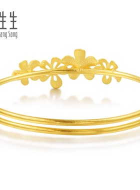 周生生Essence永花花婚嫁金镯子
