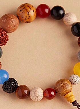 灵隐新款十八籽菩提子手串男女佛珠款多宝18籽手链男女款金刚白玉