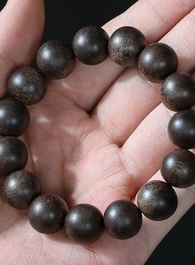 天然越南芽庄奇楠沉香手串男士九九沉檀木女佛珠檀香木作文玩手链