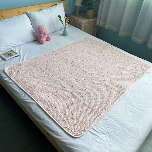 【新客立减】四季姨妈垫纯棉床单隔脏垫子防油透气可水洗床盖夹棉 - 图3