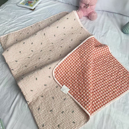 Mat de algodón puro de dos lados sábanas lavables sin aliento para estudiantes Dormitorio para cubierta de cama para mujeres