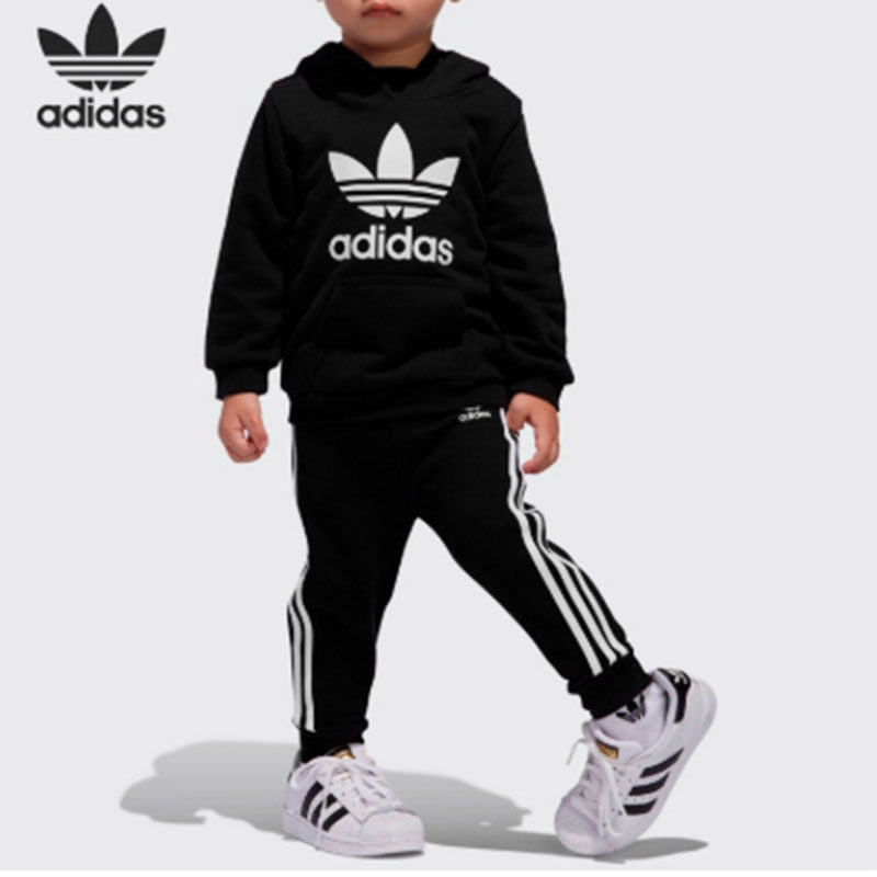 【80码瑕疵专区】Adidas阿迪达斯小童简约断码百搭休闲童装套装