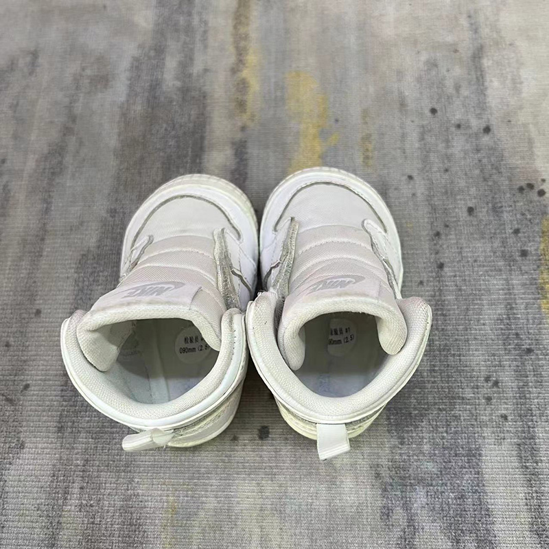 Nike耐克Air Jordan实拍婴童一脚蹬防踢减震魔术贴童鞋AT3745-100 - 图0