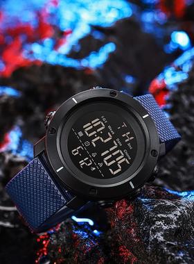 外贸跨境大表盘多功能电子表时尚户外运动男女学生情侣款防水手表