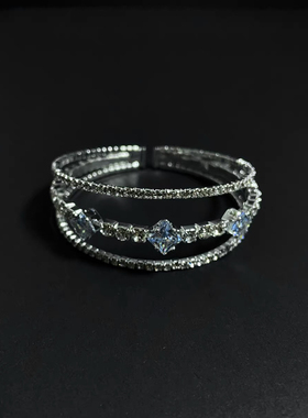 Vintage古著  【Morgath】 白钻三层手鐲