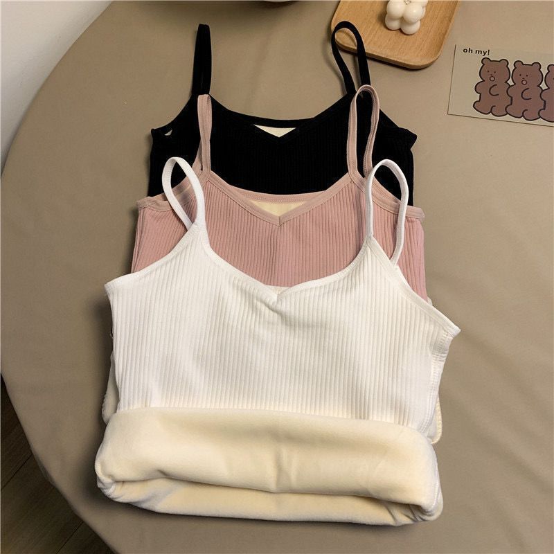 加绒加厚背心女秋冬修身紧身打底无袖内穿防寒吊带保暖 拍立减 加绒加厚背心女秋冬修身紧身打底无袖内穿防寒吊带保暖 拍立减