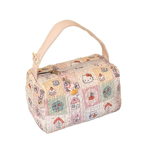 Y2025 new cartoon cat convenience makeup wash bag out travel storage bag large capacity three-dimensional