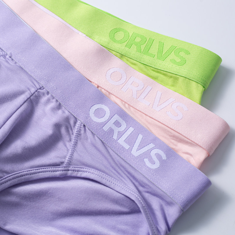 ORLVS男三角内裤莫代尔柔软舒适薄低腰性感纯色简约时尚运动青年,淘宝优惠券,粉丝福利购,淘宝优惠卷