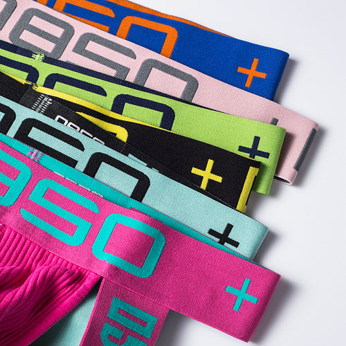 0850内裤男丁字裤双丁纯棉 低腰性感镂空U凸囊袋提臀纯色运动青年 - 图2