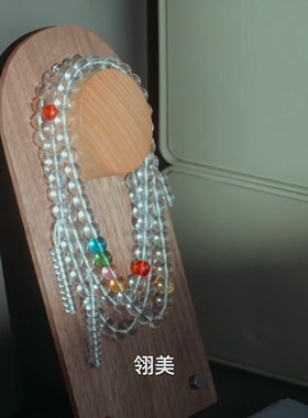 官方首发！早春晴朗尚之桃孙千同款白水晶手串招财旺事业串珠好运