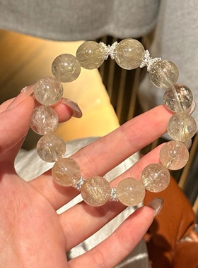 若慕天然金发晶水晶手链维纳斯