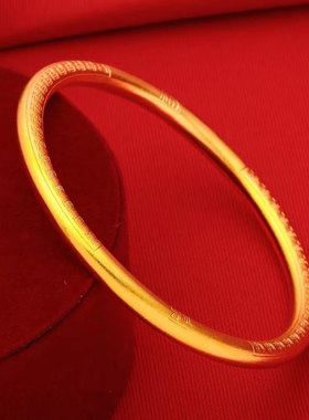 古法传承百福齐臻手镯闭口实心精品手镯ZD0810