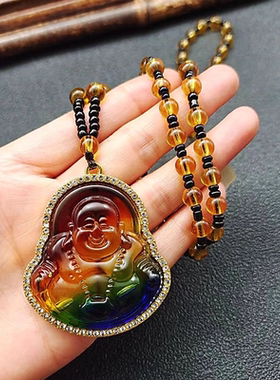 精美笑面佛公项链送礼物ZD0899