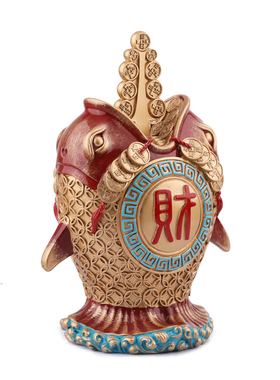 现货香港正品李居明2026正东鲸吞万里财八白正财摆件李居明吉祥物
