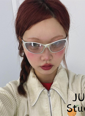 防紫外线一体骑行墨镜千禧风男女