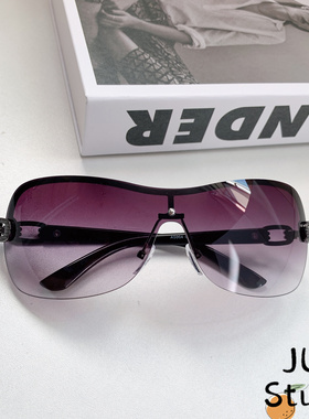 一体墨镜Y2K辣妹时尚中古太阳镜