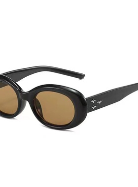 韩版椭圆防紫外线星星太阳镜