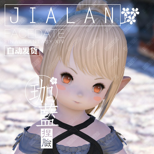 【珈蓝】最终幻想14 ff14捏脸数据脸型 拉拉菲尔族拉拉母肥 默默 - 图2