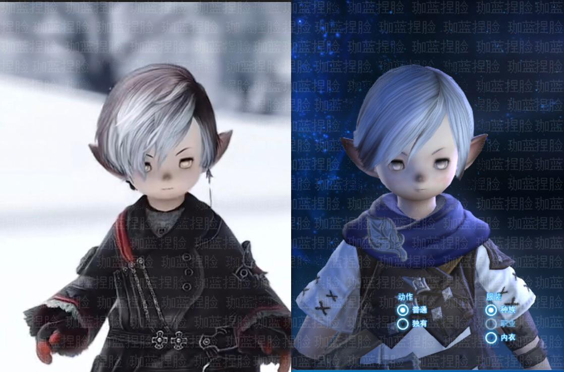 【珈蓝】ff14捏脸 最终幻想14脸型数据 -爱梅肥肥NPC-公肥 拉拉肥 - 图0