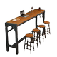 Milk tea shop bar table simple long table balcony narrow table