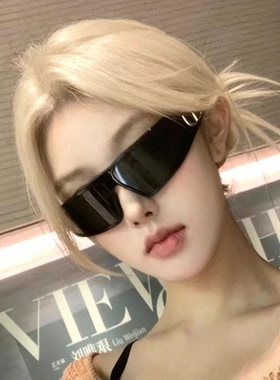 2026新款发箍墨镜女高级感防晒网红曲面太阳眼镜护目镜潮