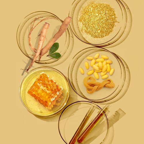 韩国NatureRepublic自然乐园人参蜂王丝柔黄金爽肤水乳液精华滋养 - 图1