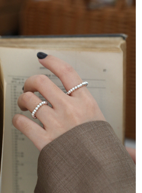 925纯银日韩圆珠豆豆ins风百搭