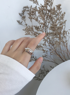 s925纯银日韩欧美网红女ins戒指